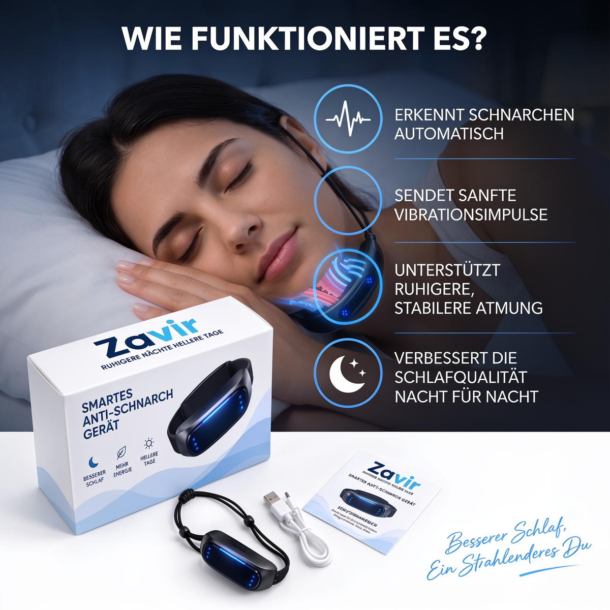 SnoreSense™ – Ein smartes Anti-Schnarch-Gerät